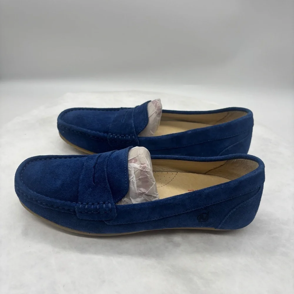 Naturino Boy’s Blue Loafers Slip-Ons Suede Size 35 EU